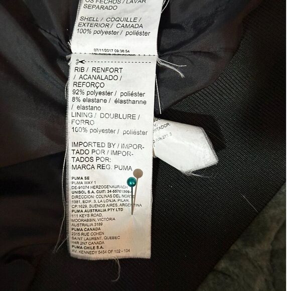 PUMA Women's Blk & White Embroidered Premium Archive T7 Tracksuit Jacket Size M - Picture 7 of 9